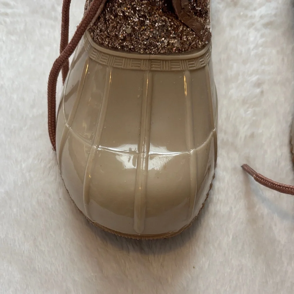 Sparkling Glitter Ankle Duck Boots - Picture 2 of 8